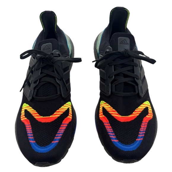 Adidas UltraBoost 22 Athletic Linear Energy Running Black Dopamine Mens Size 11 - Picture 4 of 14